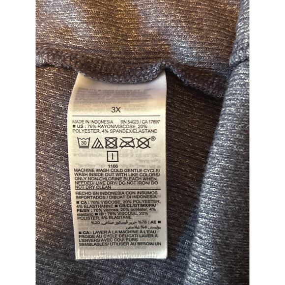 NWT Old Navy Women's Sweater Pants Ribbed Elastic Waist Ankle Slit Size 3X - Picture 5 of 6